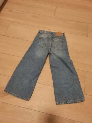 Pantalón vaquero ancho azul