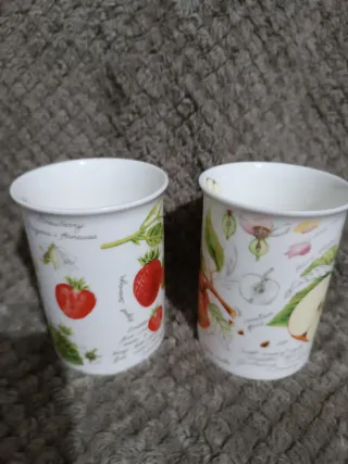 Tazas vintage Leonardo Colección Frutas