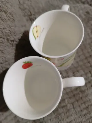 Tazas vintage Leonardo Colección Frutas