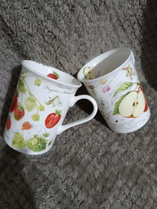 Tazas vintage Leonardo Colección Frutas