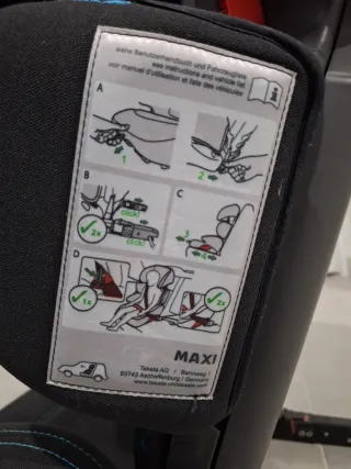 Silla coche niño negra