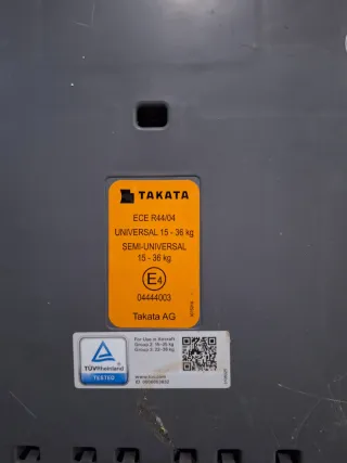 Silla coche niño negra