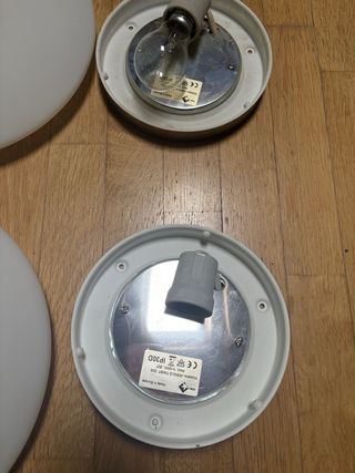 Set 2 plafoniere + 1 lampadina