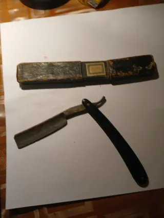 Navaja antigua de peluquería