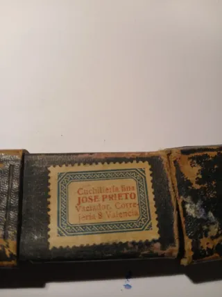 Navaja antigua de peluquería