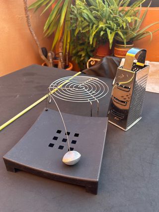 Juego Utensilios Cocina Negro y Plateado