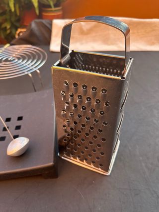 Juego Utensilios Cocina Negro y Plateado