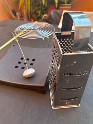 Juego Utensilios Cocina Negro y Plateado