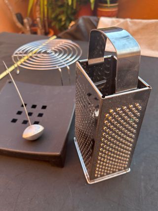 Juego Utensilios Cocina Negro y Plateado