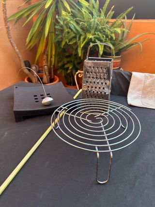 Juego Utensilios Cocina Negro y Plateado