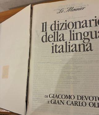 Il Dizionario della Lingua Italiana Le Monnier
