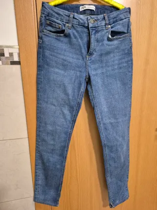 Vaqueros rectos Zara azul