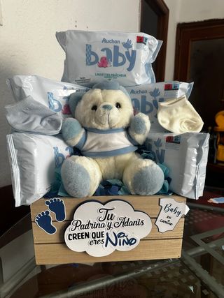 Canasta de regalo para bebé niño