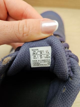 Zapatillas de tenis Asics Mujer Talla 39 Azul/Rosa