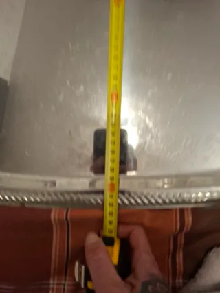 Bandeja plateada vintage. Metal.