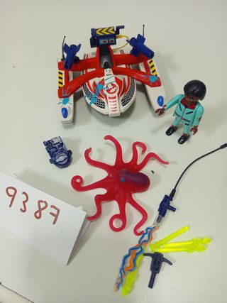 Playmobil 9387 cazafantamas moto anfibia pulpo