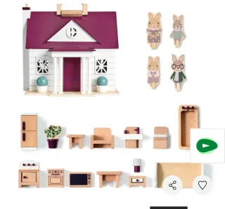 Casa de muñecas madera