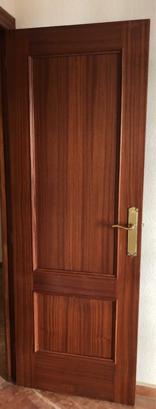 Puertas de interior de madera con cristal