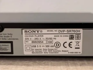 Sony CD DVD reproductor