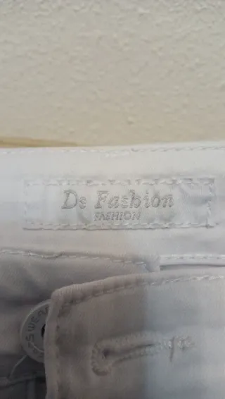 Pantalón vaquero blanco talla 40