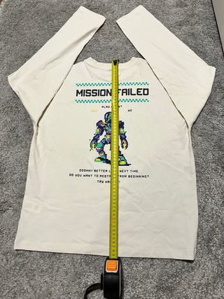 Camiseta Manga Larga Zara Gamer Style Y2K Kids.