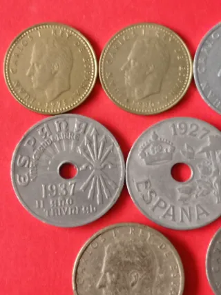 Lote monedas España