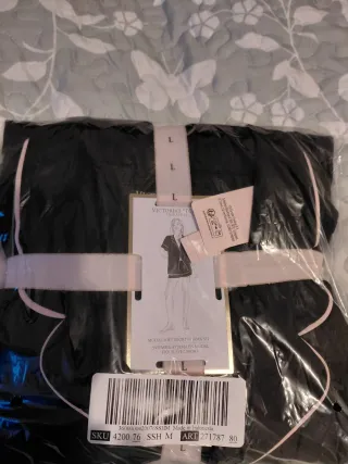 Conjunto Pijama Corto Victoria's Secret Negro L