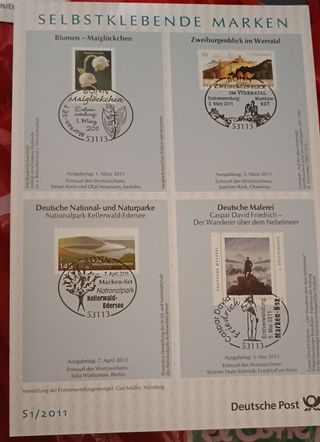 Lote Sellos ETB 2011 Completo +tabla de contenidos