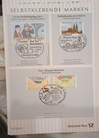 Lote Sellos ETB 2011 Completo +tabla de contenidos