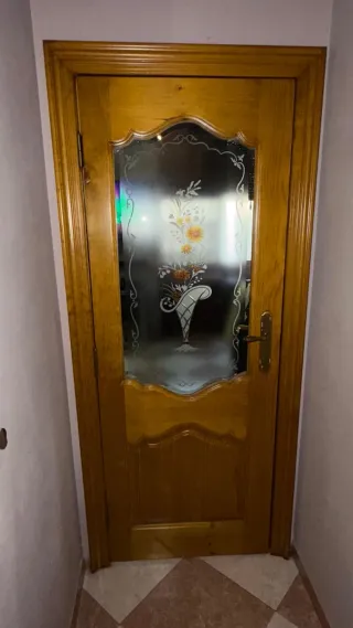 6 Puertas de madera de pino natural pulimentadas