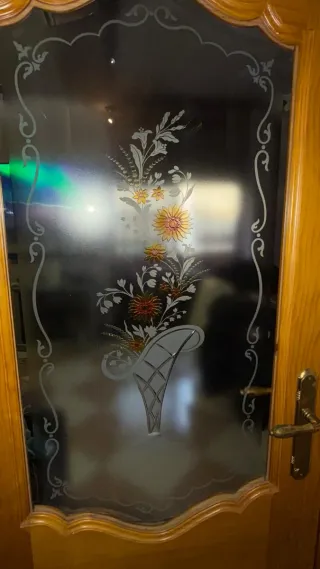 6 Puertas de madera de pino natural pulimentadas