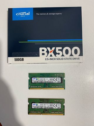 SSD Crucial 500GB Sonoma + 2x 4GB RAM MacBook Pro
