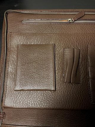 Valigetta Porta Documenti Vera Pelle Marrone