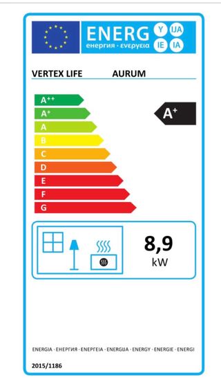 Estufa Pellets Aurum 8,9 KW Nueva a estrenar.