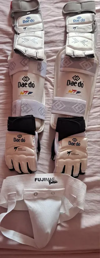 Protecciones Taekwondo Daedo y Fujimae