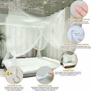 Mosquitera con Dosel de Cuatro Esquinas