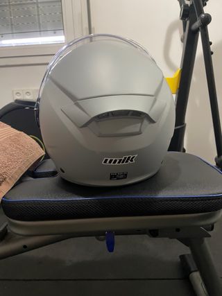 Casco de moto negro talla S los dos