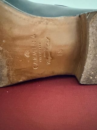 Mocasines Carmina Piel Negra Tassel