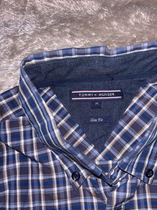 Camisa Tommy Hilfiger cuadros azul M