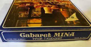 Antipastiera vintage in vetro “Cabaret Mina”