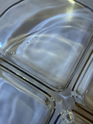 Antipastiera vintage in vetro “Cabaret Mina”