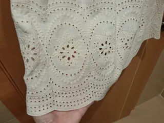 Vestido Massimo Dutti Blanco Talla S