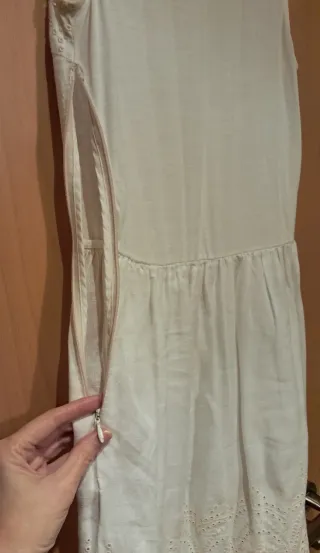 Vestido Massimo Dutti Blanco Talla S