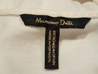 Vestido Massimo Dutti Blanco Talla S