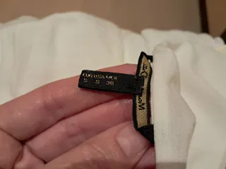 Vestido Massimo Dutti Blanco Talla S