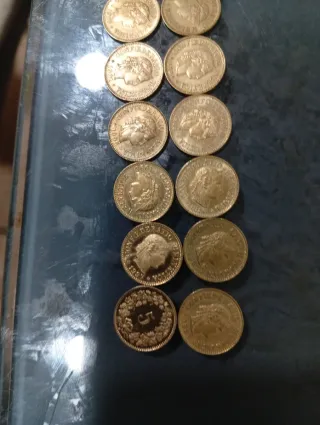 14 Monedas Antiguas Suizas