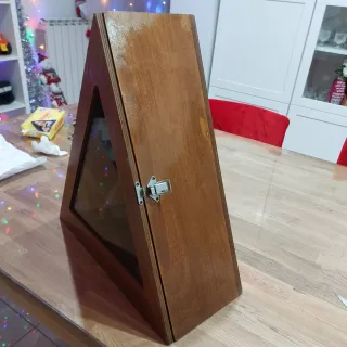 Bacheca porta bottiglia in legno