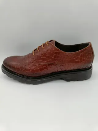 Scarpe donna vera pelle marrone n.39