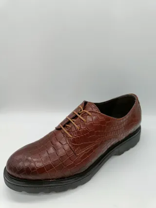 Scarpe donna vera pelle marrone n.39