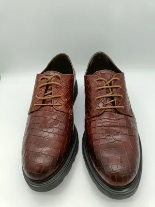 Scarpe donna vera pelle marrone n.39